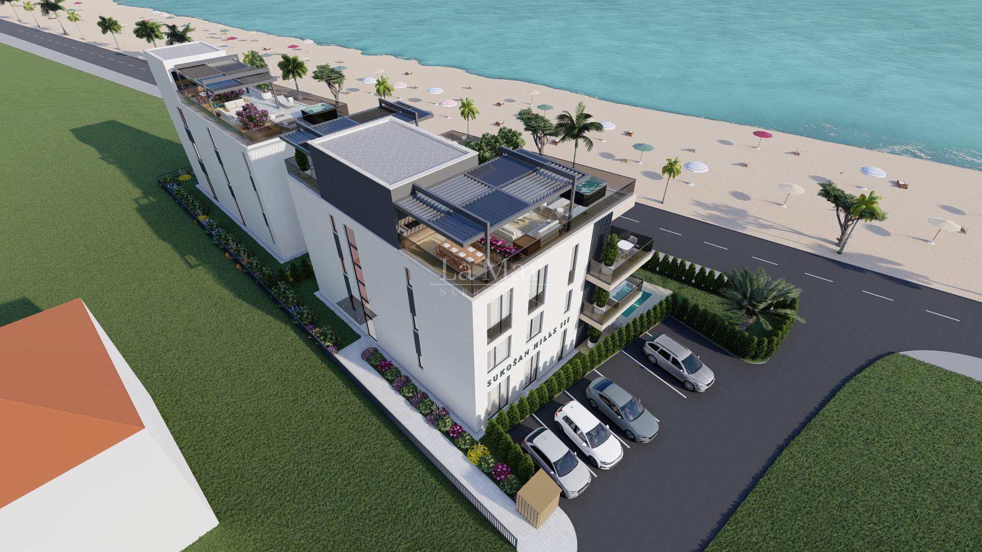 SUKOŠAN- Luksuzni stanovi prvi red do mora - 3S stan- 2.kat- 104,04 m2