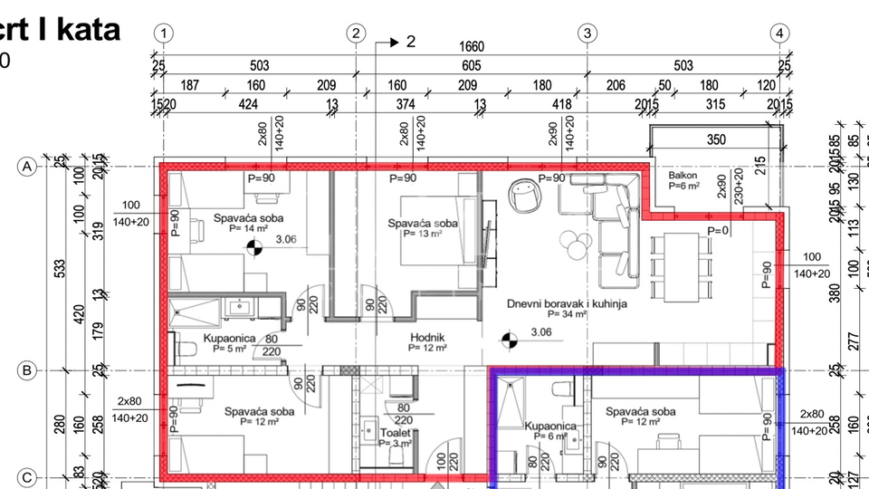 SAMOBOR- Novogradnja - I kat - S1- 76 m2