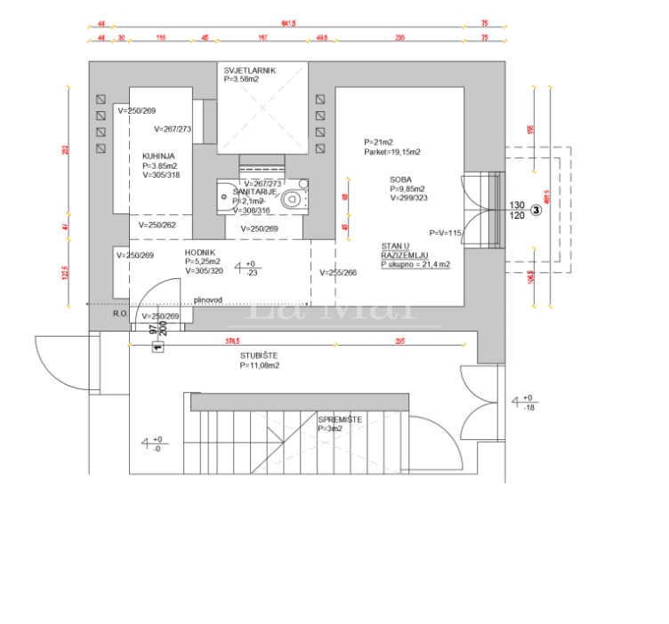 Jednosoban stan za adaptaciju, blizina Trga