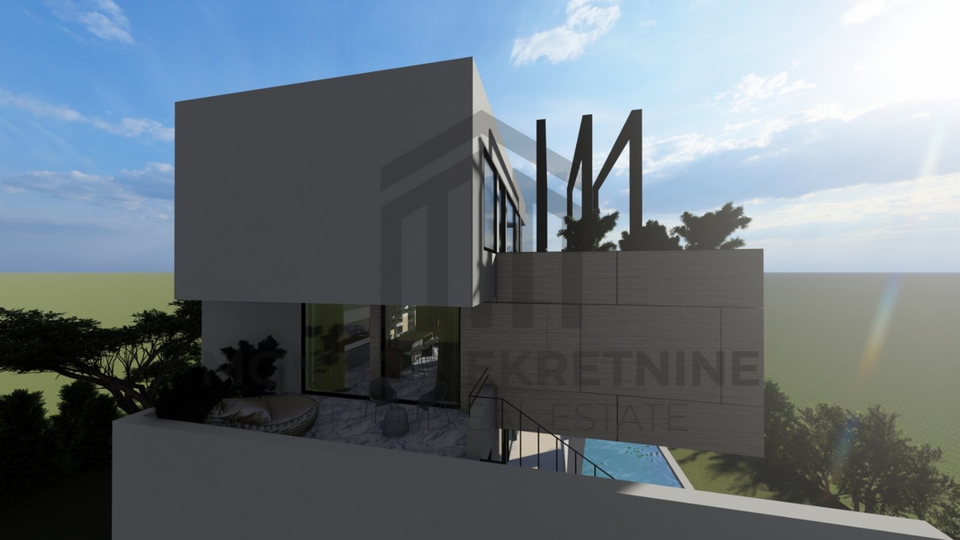 Istria Medulin Beautiful new villa with pool and sea view