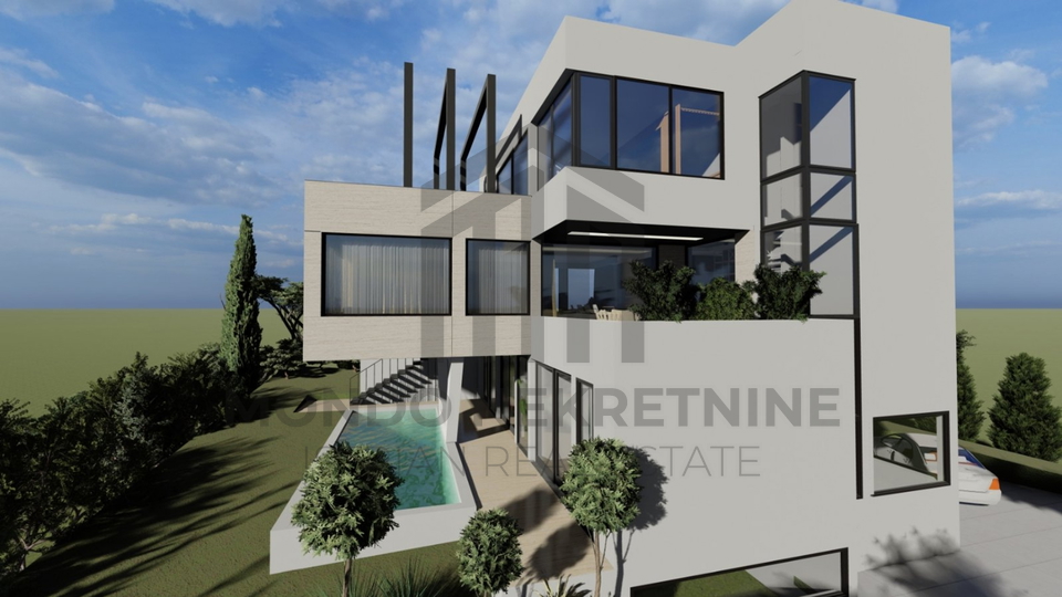 Istria Medulin Beautiful new villa with pool and sea view