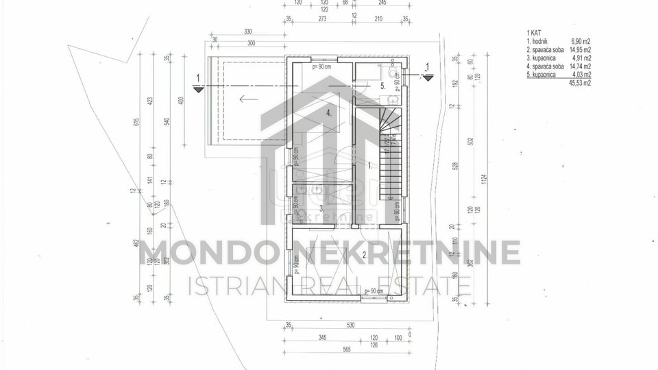 Land&comma; 454 m2&comma; For Sale&comma; Svetvin&ccaron;enat - Jur&scaron;i&cacute;i