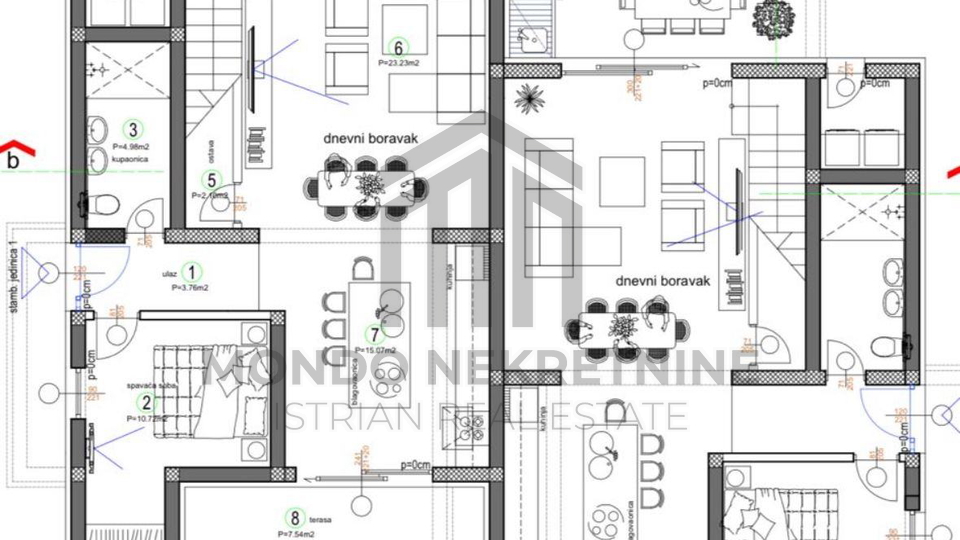 Pore&ccaron;&comma; Ka&scaron;telir&comma; gra&dstrok;evinsko zemlji&scaron;te 805 m&sup2; s pravomo&cacute;nom gra&dstrok;evinskom dozvolom i pla&cacute;enim komunalnim doprinosima