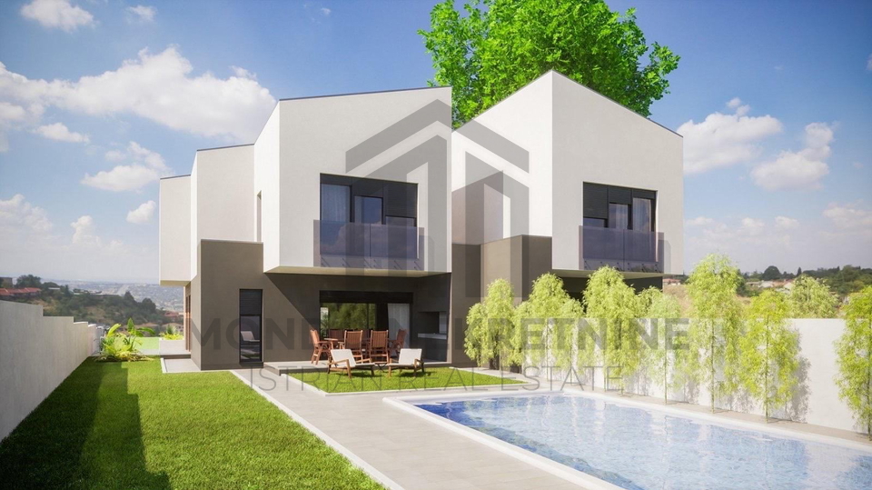 Pore&ccaron;&comma; Ka&scaron;telir&comma; gra&dstrok;evinsko zemlji&scaron;te 805 m&sup2; s pravomo&cacute;nom gra&dstrok;evinskom dozvolom i pla&cacute;enim komunalnim doprinosima