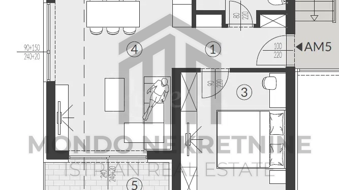 Stanovanje, 53 m2, Prodaja, Medulin - Banjole
