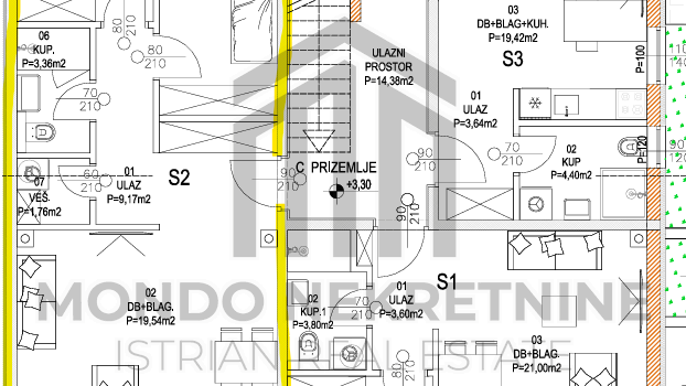Dvosoban stan s terasom&comma; 64&comma;26 m2&comma; parkirno mjesto&comma; Barban&comma; Novogradnja