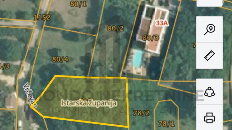 Zemljišče, 887 m2, Prodaja, Ližnjan