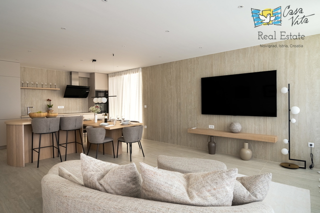 Istrien, Novigrad – Luxuriöse Wohnung mit Meerblick, nur einen Schritt vom Strand entfernt