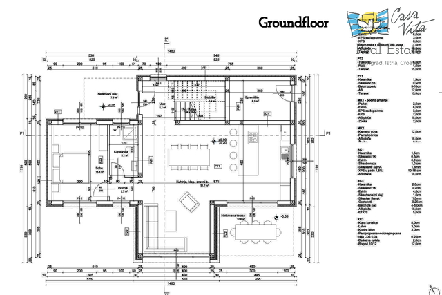 New house with swimming pool in Istria