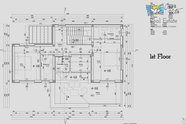 New house with swimming pool in Istria