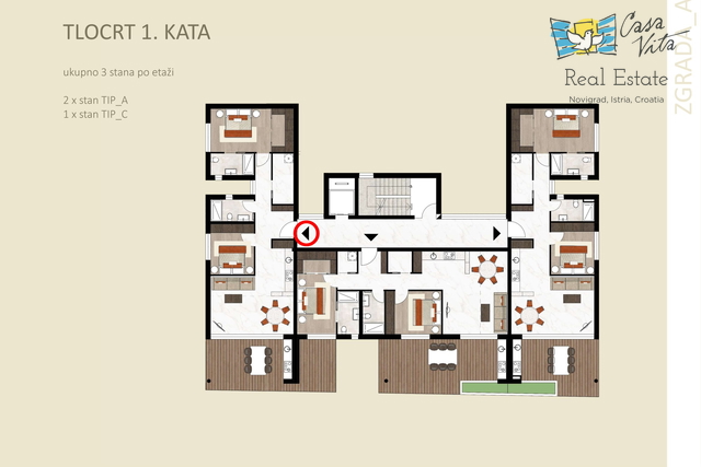 Cittanova - Moderni appartamenti in costruzione con ascensore!