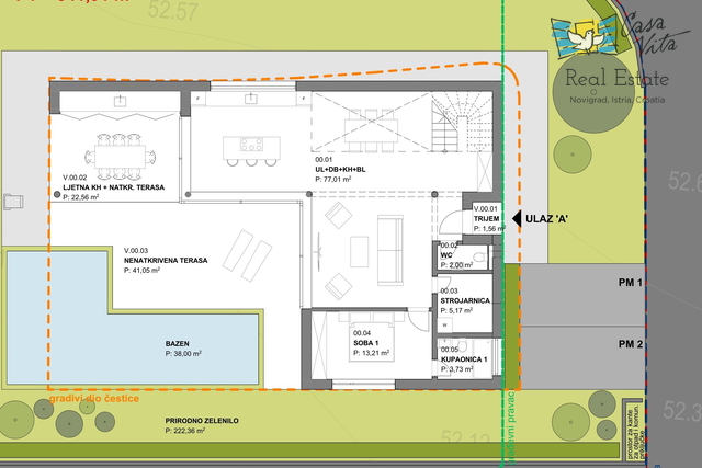 ISTRA, POREČ - Casa moderna in costruzione a 1000 m dal mare!