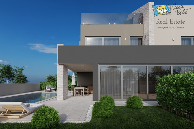 Moderna villa bifamiliare a 500m dal mare - in costruzione!