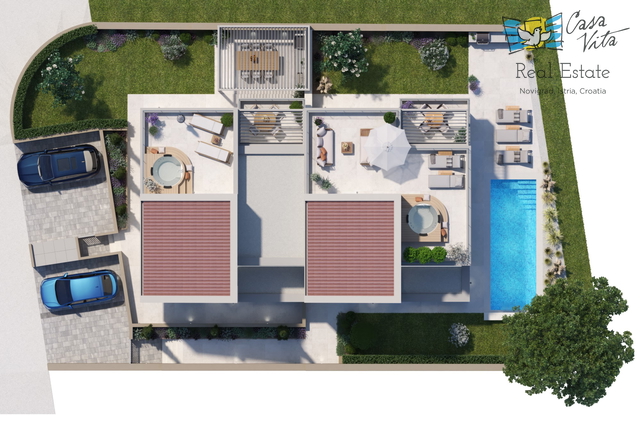 Modern, elegant semi-detached house in Novigrad!
