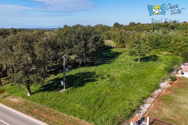 ISTRA, VIŠNJAN - Građevinsko zemljište sa projektom za stambenu zgradu