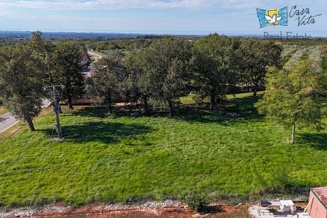 ISTRA, VIŠNJAN - Građevinsko zemljište sa projektom za stambenu zgradu