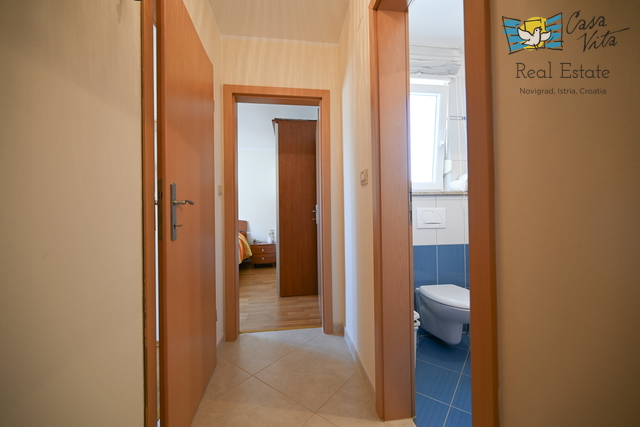 ISTRA, NOVIGRAD - Apartment with two bedrooms and a beautiful sea view!