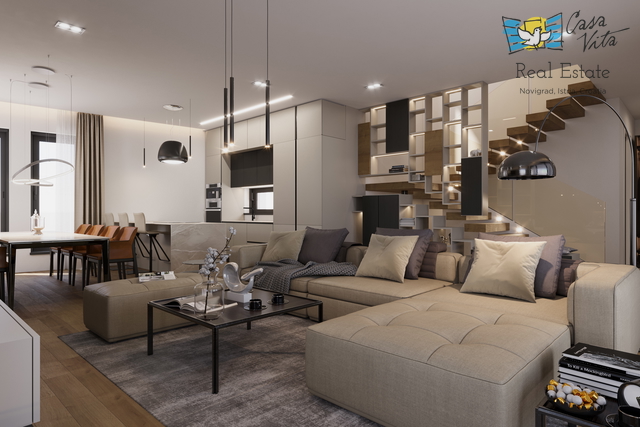 ISTRA, TINJAN - Baugrundstück mit Projekt für eine Villa mit Garage!