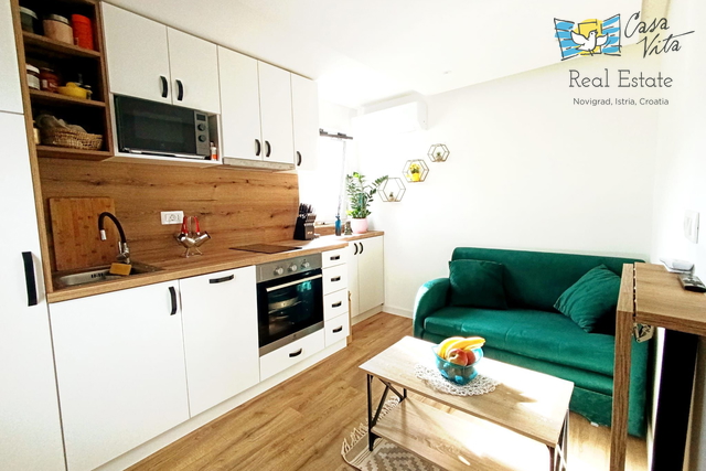 ISTRIA, NOVIGRAD - Small ground-floor apartment 500 m from the sea!
