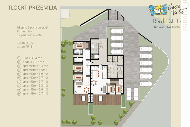Wohnung, 98 m2, Verkauf, Novigrad